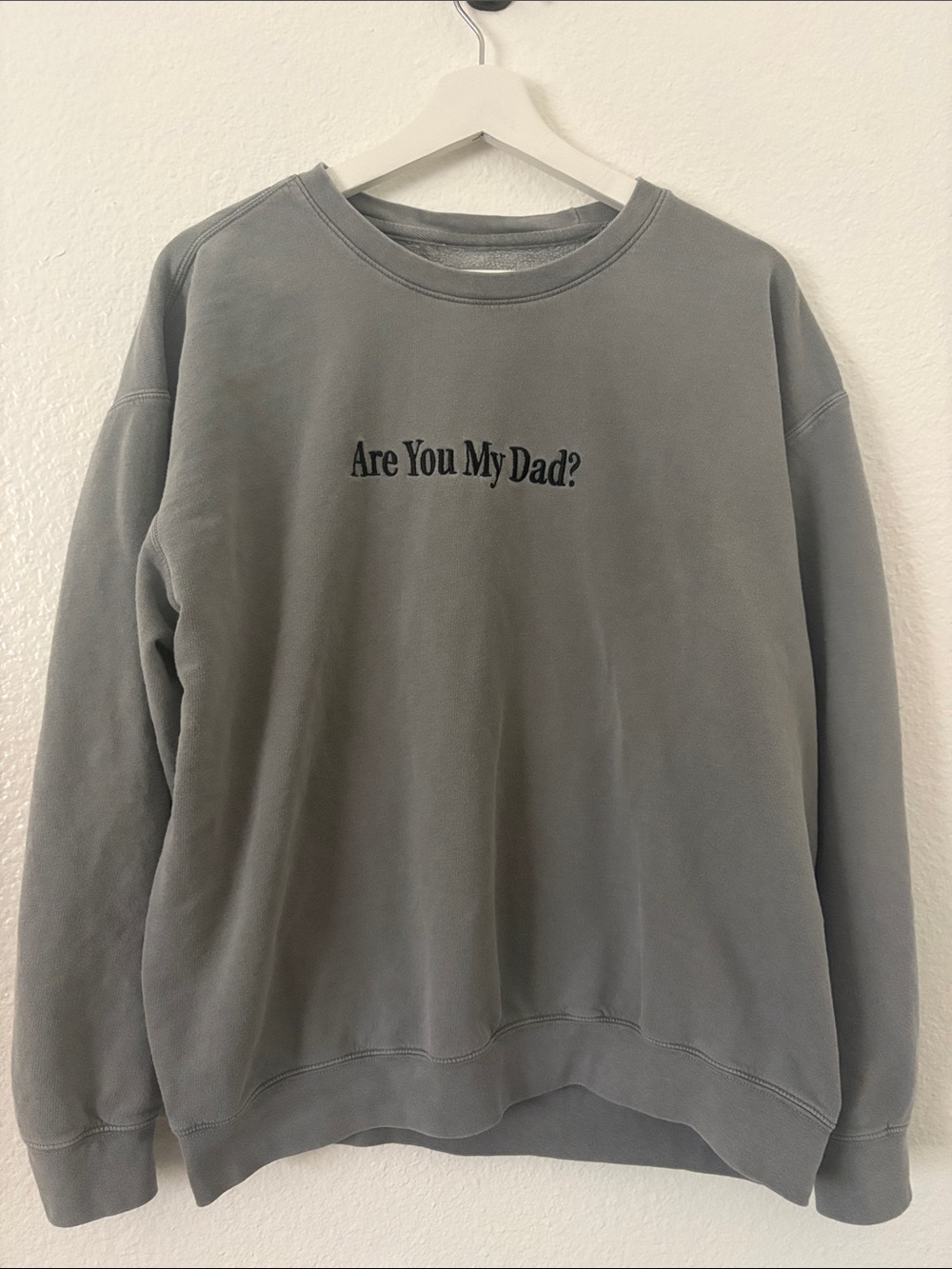 Dimension 20 "Are You My Dad?" Gray Crewneck Sweatshirt from Battle at the Bowl